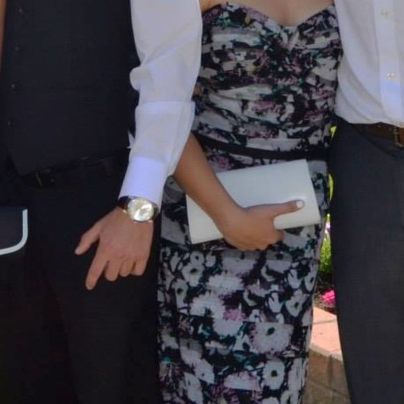 BCBG Floral Maxi Strapless Dress - Picture 5 of 5